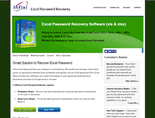 Tablet Screenshot of excelpasswordrecoverysoftware.org